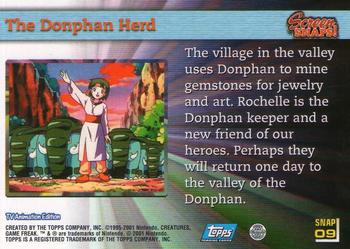 2001 Topps Pokemon Johto (UK) #SNAP09 The Donphan Herd Back